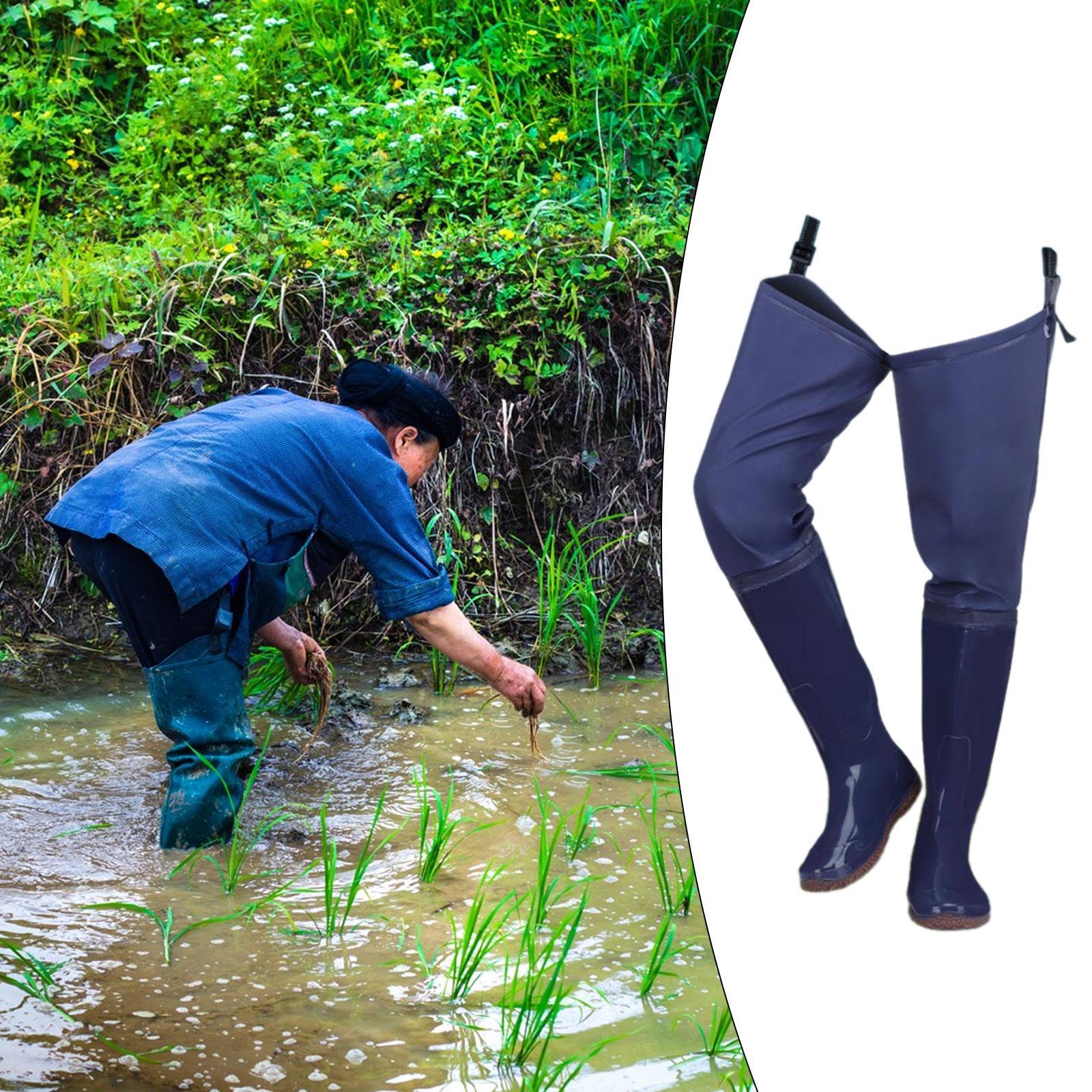 Fishing Waders - Bootfoot Hip Waders Wear Resistant Lightweight