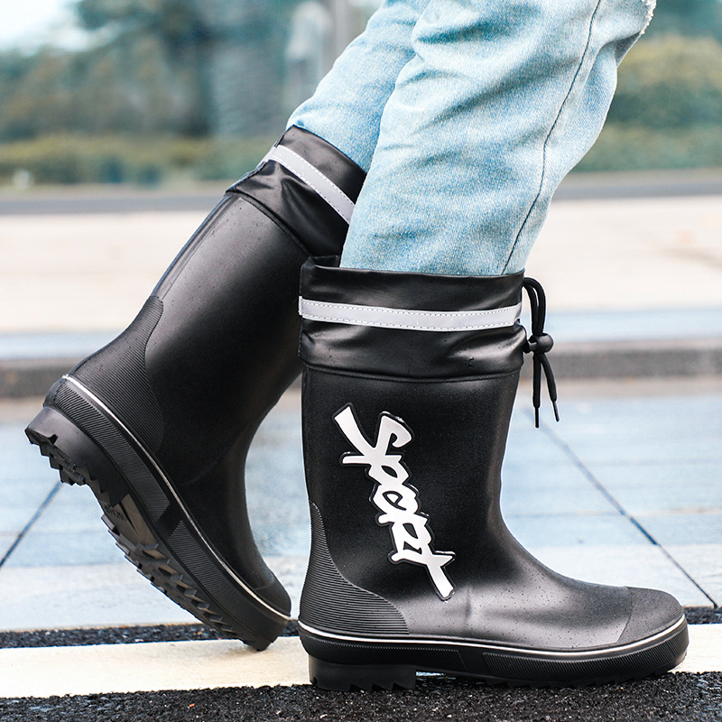 Mid-calf Rain Boots Men Slip-O - Fishing Waders 评论和价格