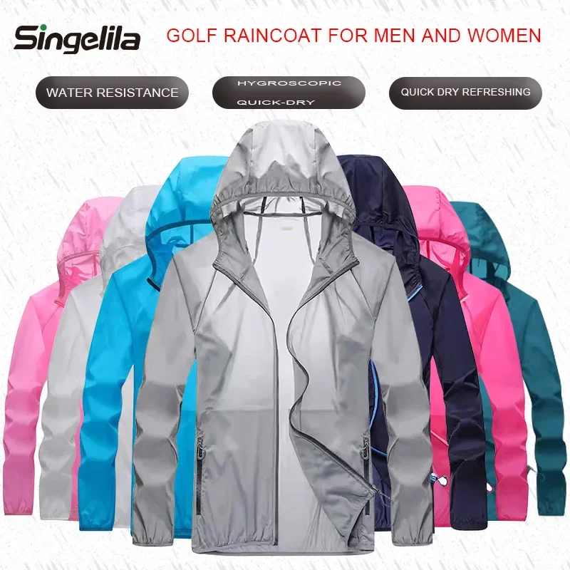Golf Raincoat Lightweight Jack - Fishing Jacket Waterproof 评论和价格
