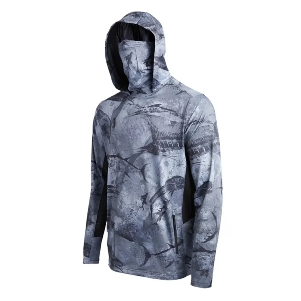 Camouflage Fishing Shirt Upf 5 - Fishing Mask Sun Protection 评论和价格