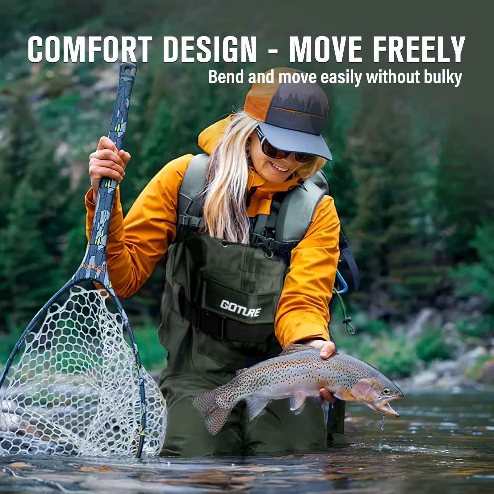 Goture Lightweight Chest Wader - Fishing Waders 评论和价格