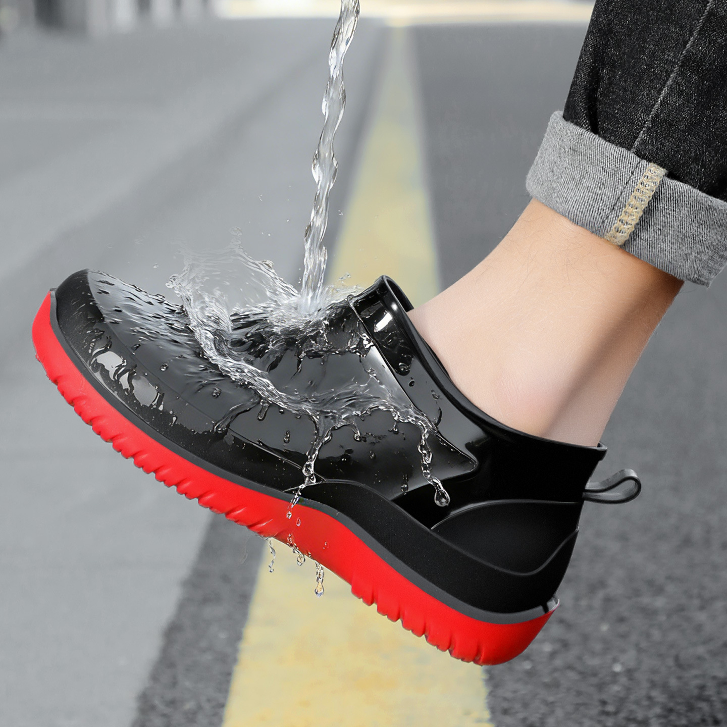 Rain boots Men's Waterproof Sh - Fishing Boots 评论和价格