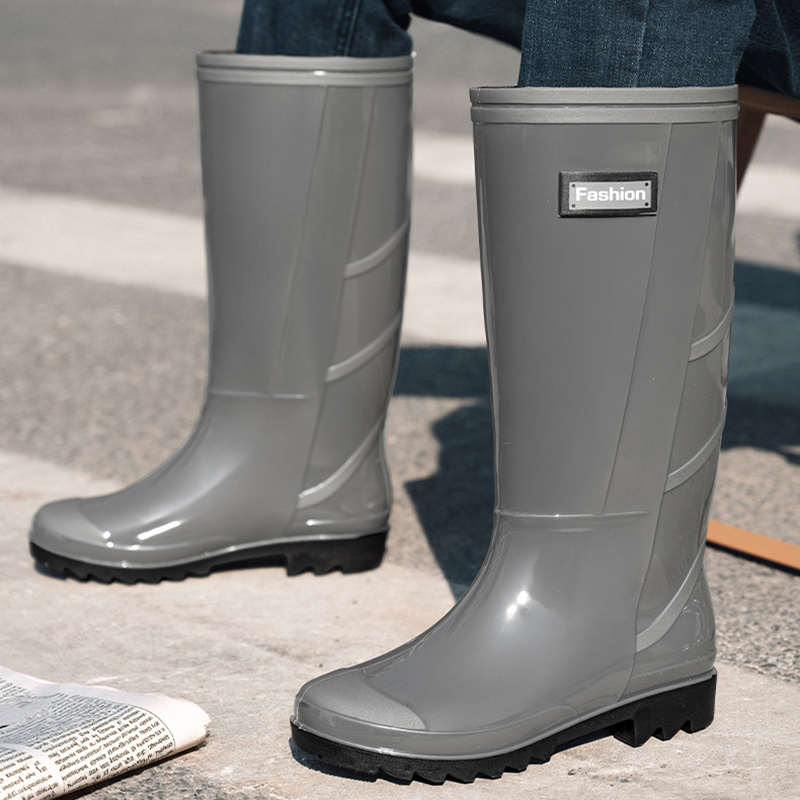 Men Fashion Long Tube Rain Boo - Fishing Boots 评论和价格