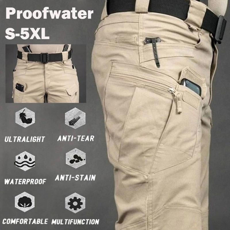 Men's Tactical Cargo Pants 6XL - Fishing Pants Waterproof 评论和价格